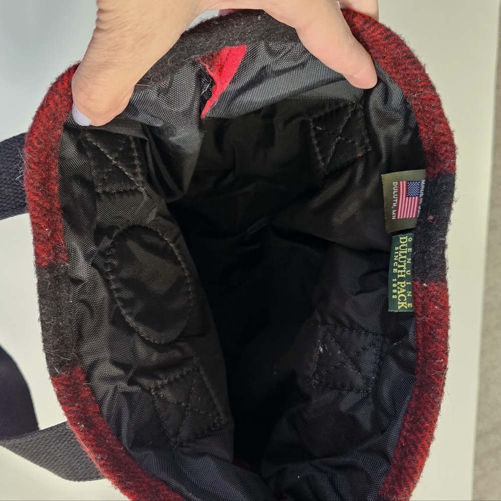 Duluth Pack buffalo plaid promo tote - Picture 5 of 6